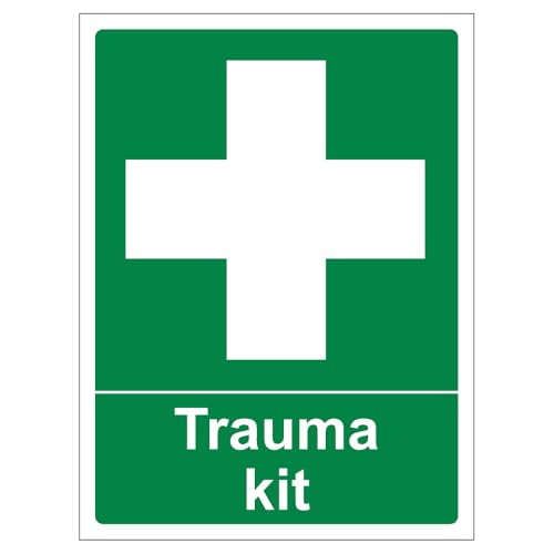 Bleedsave Trauma Kit – Hochformat, 100 x 150 mm, selbstklebendes Vinyl-Sicherheitsschild Bleedsave Trauma Kit – Hochformat, 100 x 150 mm, selbstklebendes Vinyl-Sicherheitsschild von BLEEDSAVE