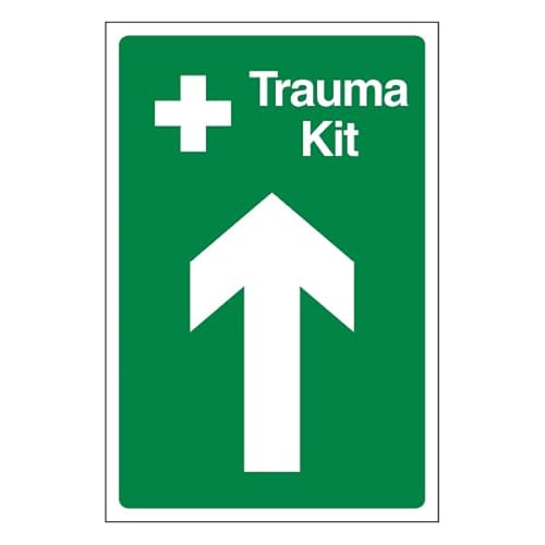 Bleedsave Trauma Kit Pfeil nach oben, 200 x 300 mm, selbstklebendes Vinyl-Sicherheitsschild Bleedsave Trauma Kit Pfeil nach oben, 200 x 300 mm, selbstklebendes Vinyl-Sicherheitsschild von BLEEDSAVE