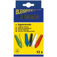 Bleispitz - Signierkreide 12 Stück - Farbe:schwarz von BLEISPITZ