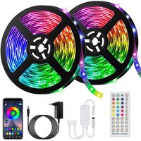 15M 270 RGB 5050 SMD Smart Bluetooth LED-Streifenlicht - Mit Fernbedienung + APP, Synchronisierung mit Musikrhythmus / -funktion 15M 270 RGB 5050 SMD Smart Bluetooth LED-Streifenlicht - Mit Fernbedienung + APP, Synchronisierung mit Musikrhythmus / -funktion von BLEOSAN