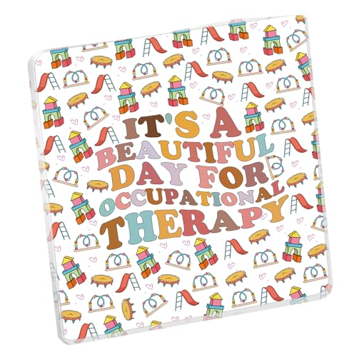 Ergotherapie Acryl Büro Schreibtisch Dekor Schild OT Wertschätzung Geschenk Abschluss Geschenk Ergotherapeut Zuhause Zimmer Schreibtisch Dekoration Zubehör Dekorativ (Ergotherapie Acryl) von BLEOUK