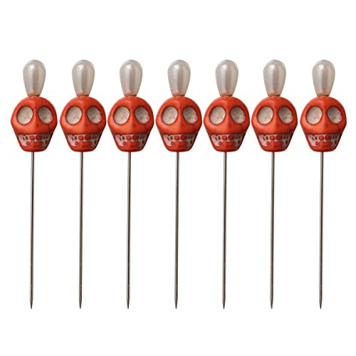 BLESSUME 7 Kerze voodoo puppe Ritual Nadeln Schädel oben Set (Orange) von BLESSUME