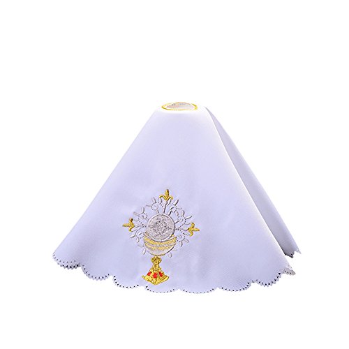 BLESSUME Altar Stoff Kelch Leichentuch Kelch Schleier (Weiß 1) von BLESSUME