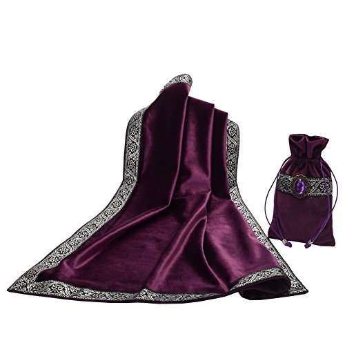 BLESSUME Tarot Tischdecke Altar Tarot Tuch, One Size (Lila) von BLESSUME