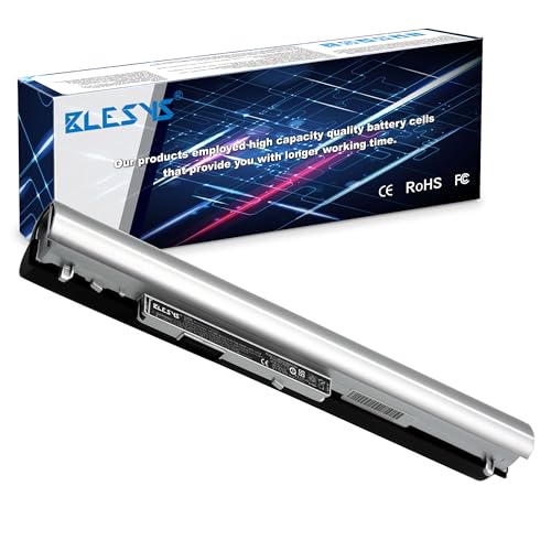 BLESYS 4400mAh 752237-001 Akku für HP 350 G2 350 G1 355 G2 Pavilion 15-N Series LA04 728460-001 LA04DF TPN-Q130 TPN-Q129 TPN-Q132 HSTNN-Y5BV LAO4 14.8V [Silber] von BLESYS