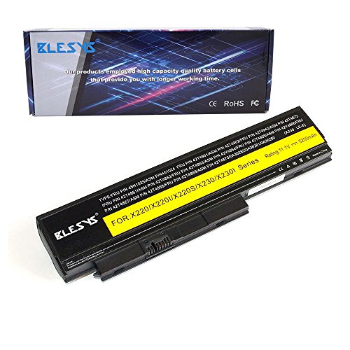 BLESYS 6-Zellen Lenovo ThinkPad X230 X230i X220 X220i X220s Akku wiederaufladbare Standard Laptop Batterie ersetzen für 0A36282 45N1029 45N1023 0A36306 45N1025 0A36281 0A36283 42T4863 42T4865 Akku von BLESYS