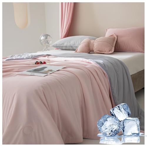 BLGVGKLPNT Kühldecke Leichte Kühlende Decke - Doppelseitige Sommerdecke Dünne Selbstkühlende Decke Sommer Cooling Blanket zum Schlafen Kühlere Faser Sommerkühldecke Bettdecke Ohne (Beige,200x230cm) BLGVGKLPNT Kühldecke Leichte Kühlende Decke - Doppelseitige Sommerdecke Dünne Selbstkühlende Decke Sommer Cooling Blanket zum Schlafen Kühlere Faser Sommerkühldecke Bettdecke Ohne (Beige,200x230cm) von BLGVGKLPNT