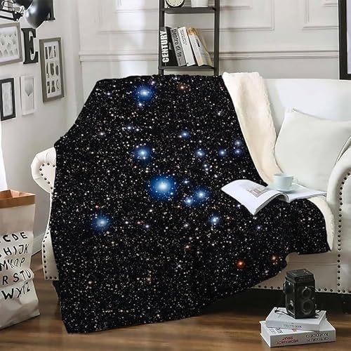 Kuscheldecke 220x240 Sterne Decke, Nachthimmel Fleecedecke Flauschig, Flanell Warm Decken, Sofadecke Wohndecke Weiche Sofa üBerwurfdecke, Winterdecke Erwachsene Blanket Fuer Schlafzimmer deko Kuscheldecke 220x240 Sterne Decke, Nachthimmel Fleecedecke Flauschig, Flanell Warm Decken, Sofadecke Wohndecke Weiche Sofa üBerwurfdecke, Winterdecke Erwachsene Blanket Fuer Schlafzimmer deko von BLHL