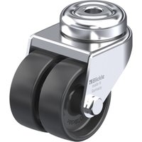 106724 lmda-poa 50G Doppel-Lenkrolle Rad-Durchmesser: 50 mm Tragfähigkeit (max.): 80 kg 1 St - Blickle von BLICKLE