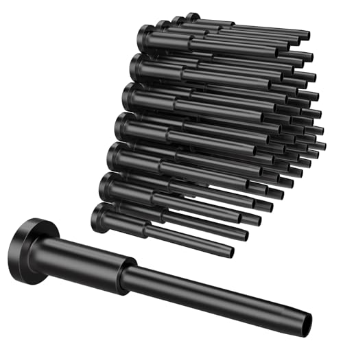 BLIKA 50 Stück 0,3 cm schwarzer Edelstahl, unsichtbarer Empfänger und Stulpen, Ende für Kabelgeländer, Decktreppen-Gewinde-Endbeschlag für Holz- und Metallpfosten, schwarze Kabelgeländer-Hardware BLIKA 50 Stück 0,3 cm schwarzer Edelstahl, unsichtbarer Empfänger und Stulpen, Ende für Kabelgeländer, Decktreppen-Gewinde-Endbeschlag für Holz- und Metallpfosten, schwarze Kabelgeländer-Hardware von BLIKA