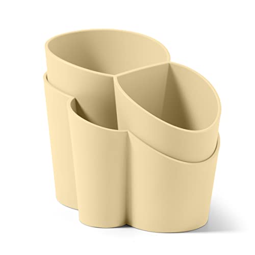 BLIMPLUS Besteck-Abtropfgestell (Desert Light) - Modern, Mediterran-inspiriert - Caddy - 4 Fächer - 100% Recycelbar von BLIMPLUS