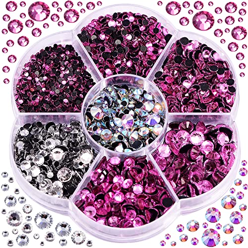 Blinginbox 3000 Stück gemischte Größen Kristalle AB DMC Hot Fix Strass Glas Strass Rot Hotfix Strasssteine zum Aufbügeln... von BLINGINBOX