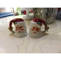 Fitz Und Floyd Essentials Weihnachtsmann Kopf Salz Pfeffer Streuer von BLINKIEWELLSVINTAGE
