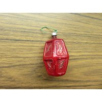 Jahrgang Westdeutschland Rote Laterne Glas Christbaumschmuck von BLINKIEWELLSVINTAGE
