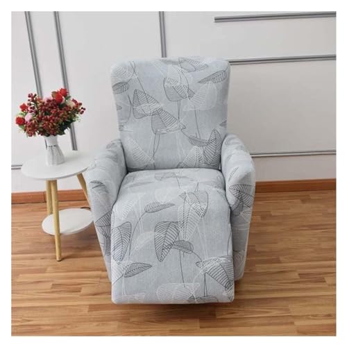 BLLMTEAR 4 Stück Sesselschoner Relaxsessel Komplett,Stretch Sesselhusse mit Seitentasche Möbel Beschützer Weich Spandex Antirutsch Sesselbezug für Wohnzimmer (Color : 6#, Size : 1seat) von BLLMTEAR