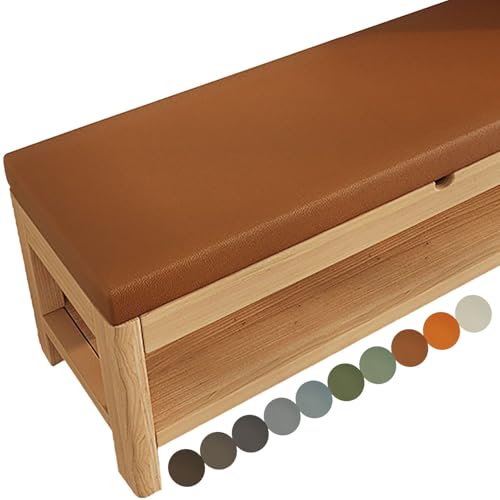 BLLMTEAR Coussin de Banc sur Mesure, Exterieur Impermeable Coussin Banquette Interieur Personnalisée Coussin Assise Antidérapant Coussin de Siège en Mousse(@1,82.6x24in/210x60cm) von BLLMTEAR