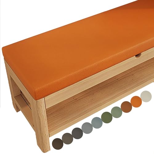 BLLMTEAR Coussin de Banc sur Mesure, Exterieur Impermeable Coussin Banquette Interieur Personnalisée Coussin Assise Antidérapant Coussin de Siège en Mousse(@2,77x22in/195x55cm) von BLLMTEAR