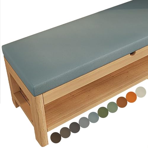 BLLMTEAR Coussin de Banc sur Mesure, Exterieur Impermeable Coussin Banquette Interieur Personnalisée Coussin Assise Antidérapant Coussin de Siège en Mousse(@6,35.4x20in/90x50cm) von BLLMTEAR