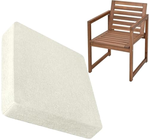 BLLMTEAR Stuhlkissen Gartenkissen Gartenstühle Stuhlauflage Stuhlpolster Sitzkissen Abnembar Bezug mit Reißverschluss Auflage Set Garten Kissen(17,45x3cm/18x1in) von BLLMTEAR