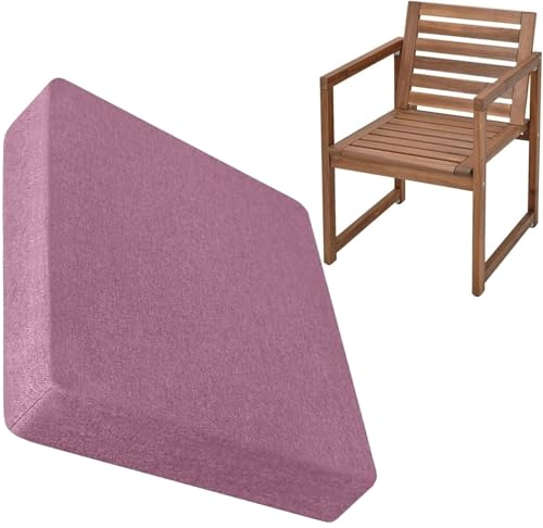 BLLMTEAR Stuhlkissen Gartenkissen Gartenstühle Stuhlauflage Stuhlpolster Sitzkissen Abnembar Bezug mit Reißverschluss Auflage Set Garten Kissen(19,55x10cm/22x4in) von BLLMTEAR