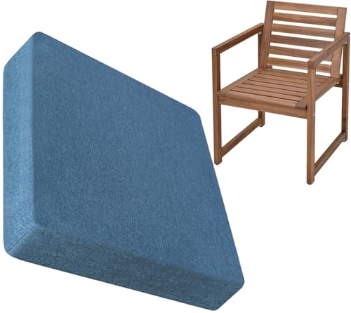 BLLMTEAR Stuhlkissen Gartenkissen Gartenstühle Stuhlauflage Stuhlpolster Sitzkissen Abnembar Bezug mit Reißverschluss Auflage Set Garten Kissen(3,45x5cm/18x2in) von BLLMTEAR