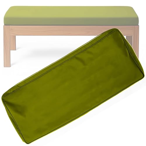 BLLMTEAR Wasserdicht Bezug-Bankkissen Sitzkissen mit Reißverschluss Bezug for Sitzbank Waschbar Abnehmbar, Eckbank Auflagen Hussen for Innen Outdoor Fensterbank Couch(11,185x45x10cm/73x18x4in) von BLLMTEAR