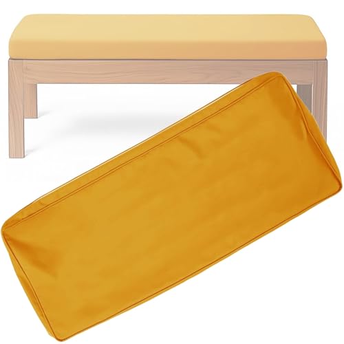 BLLMTEAR Wasserdicht Bezug-Bankkissen Sitzkissen mit Reißverschluss Bezug for Sitzbank Waschbar Abnehmbar, Eckbank Auflagen Hussen for Innen Outdoor Fensterbank Couch(12,60x60x10cm/24x24x4in) von BLLMTEAR