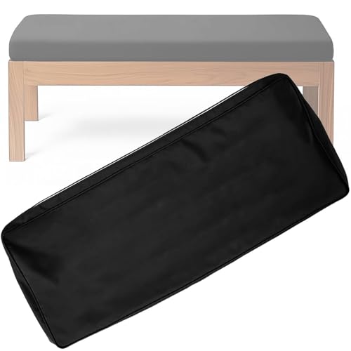 BLLMTEAR Wasserdicht Bezug-Bankkissen Sitzkissen mit Reißverschluss Bezug for Sitzbank Waschbar Abnehmbar, Eckbank Auflagen Hussen for Innen Outdoor Fensterbank Couch(4,90x45x10cm/35.4x18x4in) von BLLMTEAR