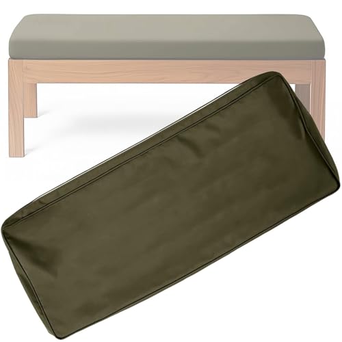 BLLMTEAR Wasserdicht Bezug-Bankkissen Sitzkissen mit Reißverschluss Bezug for Sitzbank Waschbar Abnehmbar, Eckbank Auflagen Hussen for Innen Outdoor Fensterbank Couch(5,130x50x10cm/51x20x4in) von BLLMTEAR