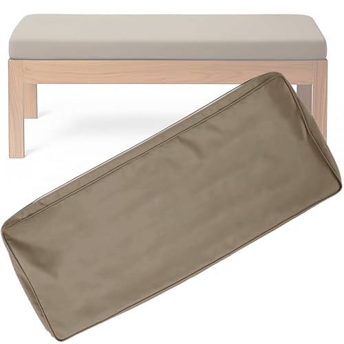 BLLMTEAR Wasserdicht Bezug-Bankkissen Sitzkissen mit Reißverschluss Bezug for Sitzbank Waschbar Abnehmbar, Eckbank Auflagen Hussen for Innen Outdoor Fensterbank Couch(6,170x60x10cm/67x24x4in) von BLLMTEAR