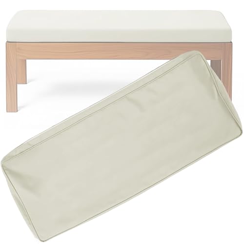 BLLMTEAR Wasserdicht Bezug-Bankkissen Sitzkissen mit Reißverschluss Bezug for Sitzbank Waschbar Abnehmbar, Eckbank Auflagen Hussen for Innen Outdoor Fensterbank Couch(8,120x50x10cm/47x20x4in) von BLLMTEAR