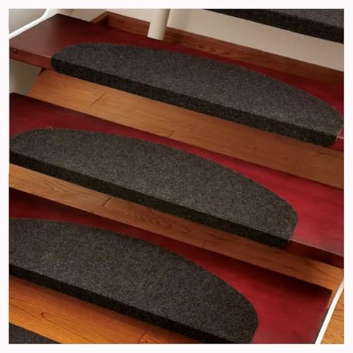 Stufenmatten Innen 10/12/15 Stück Treppenteppich Selbstklebend Treppenstufen Matten Stufenmatten Antirutschmatte Treppe Treppen Teppich Rechteckig(#2,1pc:55x21cm) von BLLMTEAR