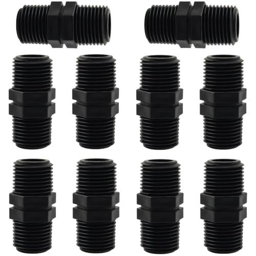 BLLNDX 10 x Dual-Außengewinde-Rohradapter, PVC, intelligente Landschaft, Tropfbewässerung, Rohrerhöhung, Armaturen, 1,27 cm, für Garten, Rasen, Bewässerungssystem BLLNDX 10 x Dual-Außengewinde-Rohradapter, PVC, intelligente Landschaft, Tropfbewässerung, Rohrerhöhung, Armaturen, 1,27 cm, für Garten, Rasen, Bewässerungssystem von BLLNDX