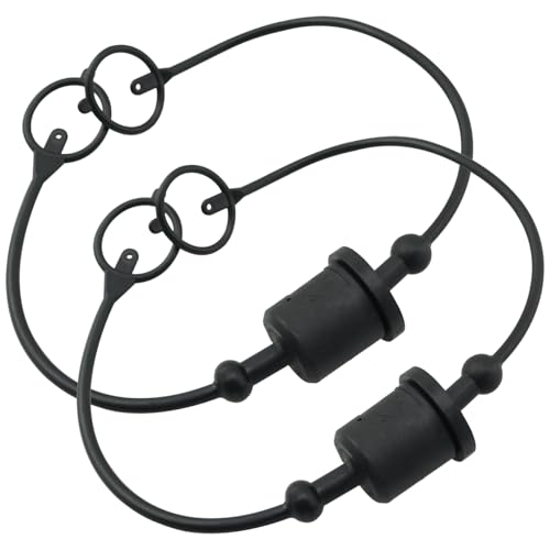 BLLNDX 2 Stück Hydraulikkupplungen männlich Staubkappe weiblich Stecker Kappe 1/5.1 cm A Hydraulische Schnelltrennanschluss Fittings Traktor Hydraulikkupplungen für Maschinen Landwirtschaft Industrie von BLLNDX