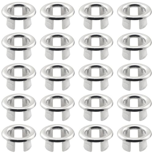 BLLNDX 20PCS Gesicht Waschbecken Überlauf Abdeckung Dekorative Kappe Hohl Badezimmer Küche Waschbecken Überlauf Ring Loch Einsatz Abdeckung Verchromt für Waschbecken und Waschbecken Überlauf Loch BLLNDX 20PCS Gesicht Waschbecken Überlauf Abdeckung Dekorative Kappe Hohl Badezimmer Küche Waschbecken Überlauf Ring Loch Einsatz Abdeckung Verchromt für Waschbecken und Waschbecken Überlauf Loch von BLLNDX