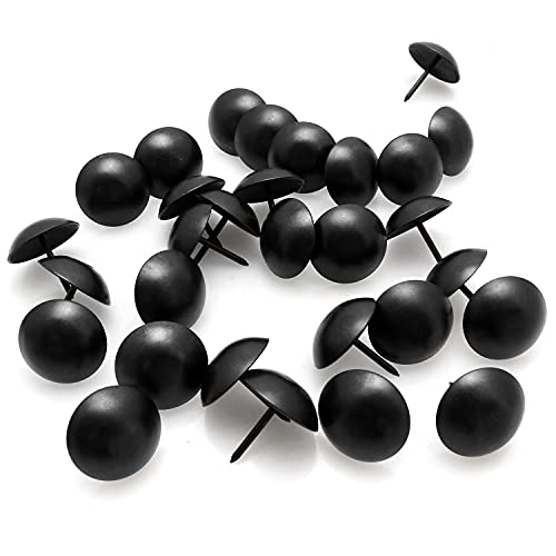BLLNDX Nailhead Zierleisten für Möbel, Polster, 2,5 cm Durchmesser, Schwarz, 30 Stück BLLNDX Nailhead Zierleisten für Möbel, Polster, 2,5 cm Durchmesser, Schwarz, 30 Stück von BLLNDX