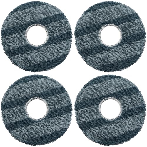 BLLNDX Wischmopp-Pad, kompatibel mit Roboter-Staubsaugern, waschbar, Zubehör, Kehrmaschine, Ersatz-Set für harte Böden, Massivholz, Boden, Fliesen, Marmor, 4 Stück BLLNDX Wischmopp-Pad, kompatibel mit Roboter-Staubsaugern, waschbar, Zubehör, Kehrmaschine, Ersatz-Set für harte Böden, Massivholz, Boden, Fliesen, Marmor, 4 Stück von BLLNDX