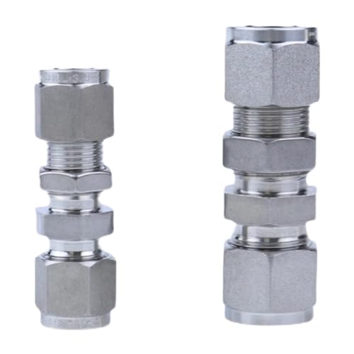 BLLUYJXZ 1 STÜCKE 2000-PSI-SS316L 1/16 "-1" 3-25mm Rohr-AD Kompressionsunion SUS316L Edelstahl Koppler Rohrfitting Anschluss Mit Mutternsicherung(7.94mm 5l16 Inch) von BLLUYJXZ