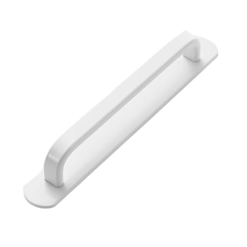 BLMAGS Aluminiumlegierung Türgriff Schubladenschrank Fenster Badezimmer Toilette Schiebetürhebel ohne Stanzen(Blanc,L) von BLMAGS
