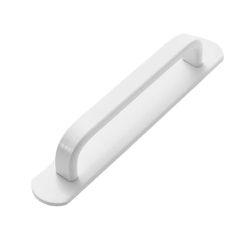 BLMAGS Aluminiumlegierung Türgriff Schubladenschrank Fenster Badezimmer Toilette Schiebetürhebel ohne Stanzen(Blanc,M) von BLMAGS