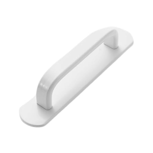 BLMAGS Aluminiumlegierung Türgriff Schubladenschrank Fenster Badezimmer Toilette Schiebetürhebel ohne Stanzen(Blanc,S) von BLMAGS
