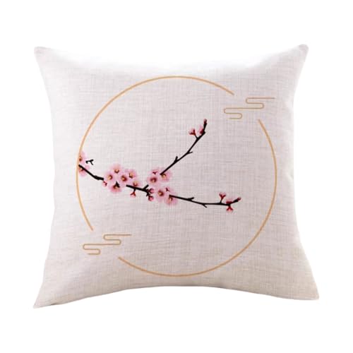BLMAGS Baumwoll- und Leinenmischungskissen Wohnzimmersofa Retro -Kissen mit Kissenkern abnehmbare Kissen von BLMAGS