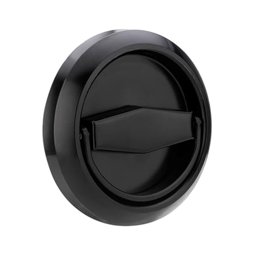BLMAGS Edelstahl-Türgriff for Innenschränke, Schubladen, Badezimmer, Zimmer, versteckter runder Zugring, gestanzter Türknauf(Svart) von BLMAGS