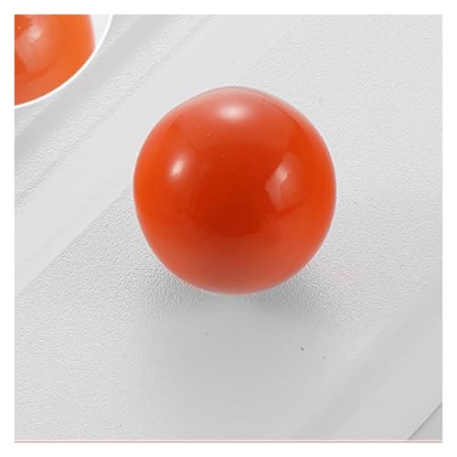BLMAGS Keramik Türgriff Kleiderschrank Schublade Schuhschrank Niedliche Runde Indoor Push Snd Pull Einloch-Türknauf(Orange) von BLMAGS