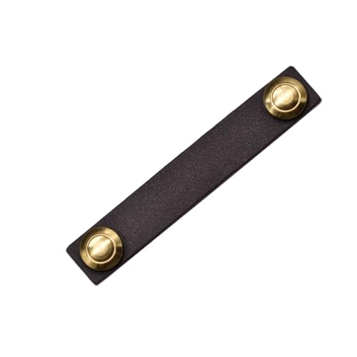BLMAGS Leder Türgriff Schublade Weinschrank Küche Kleiderschrank Modern Kreativ Innen Push-Pull Punch Türknopf(Bruin,M) von BLMAGS