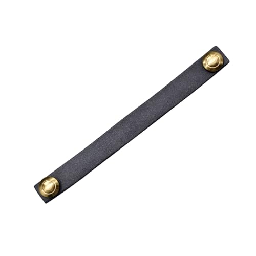 BLMAGS Leder Türgriff Schublade Weinschrank Küche Kleiderschrank Modern Kreativ Innen Push-Pull Punch Türknopf(Svart,XL) von BLMAGS