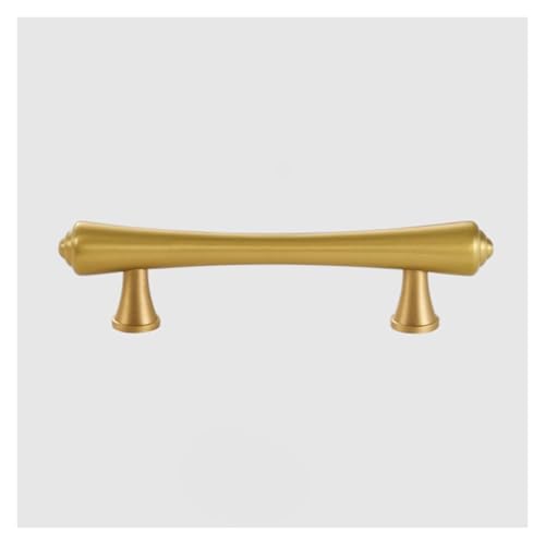 BLMAGS Messing Türgriff Kleiderschrank Schrank Möbel Schiebetür Innen Gold Modern Türknopf Lochmontage(L) von BLMAGS