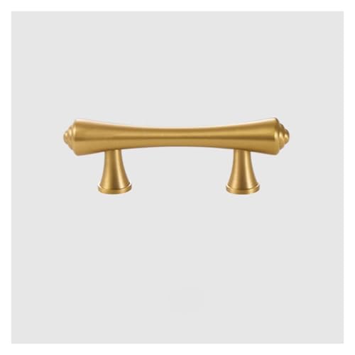 BLMAGS Messing Türgriff Kleiderschrank Schrank Möbel Schiebetür Innen Gold Modern Türknopf Lochmontage(M) von BLMAGS