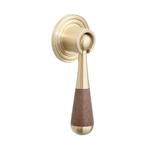 BLMAGS Messing Türgriff Kleiderschrank Schublade Badezimmer Küche Massivholz Einloch Modern Türknopf Punch Installation(Gold) von BLMAGS