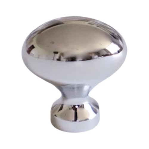 BLMAGS Messing Türgriff Möbel Kleiderschrank Schublade Schrank Solide Moderne Türknopf Einzel Loch Punch Installation(Silver) von BLMAGS